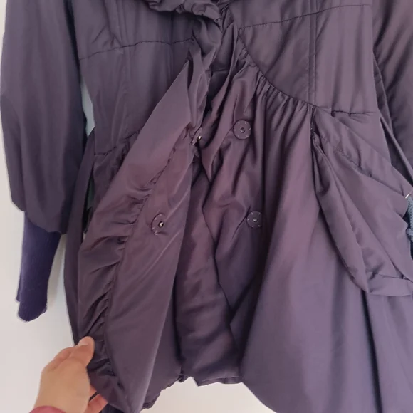 Vintage irisdiscent purple coat (S) - Picture 2 of 7
